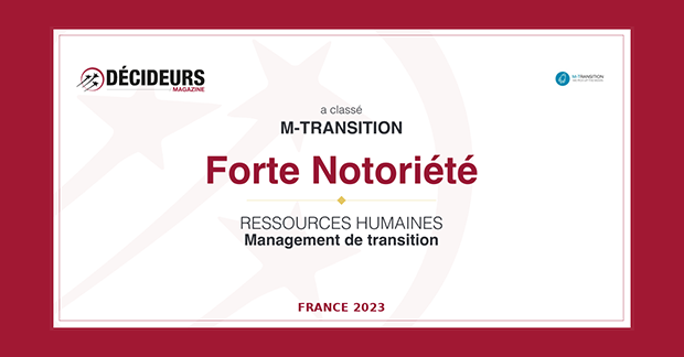 Classement DÉCIDEURS 2023-24 des meilleurs cabinets de management de transition